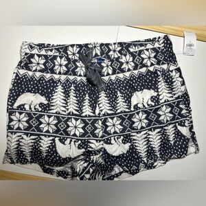 Old Navy High Waist Black and White Patterned Shorts